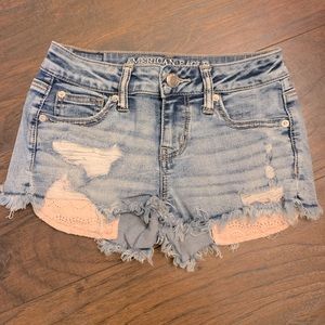 American eagle jean shorts